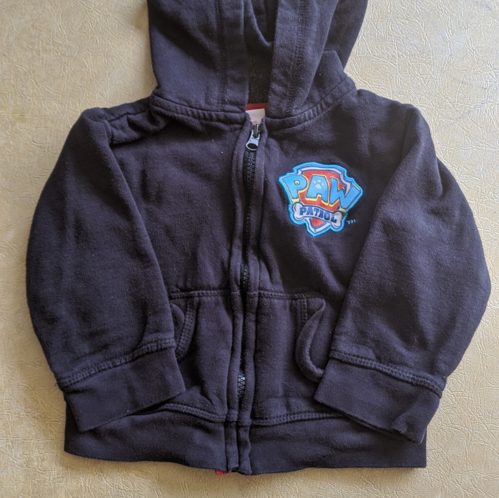 Paw patrol zip up hoodie size 3T